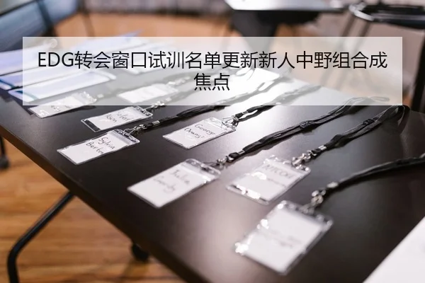 EDG转会窗口试训名单更新新人中野组合成焦点
